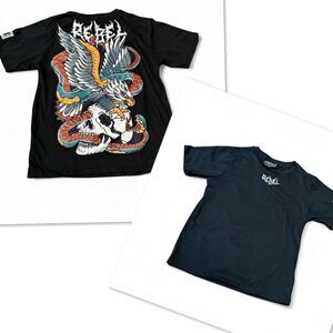 Rebel Vengeance Short Sleeve Tshirt Black Graphic Skull Eagle Cobra Snake Medium